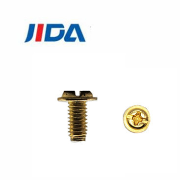 Pan Head Phillips Machine Screws de cobre amarillo de encargo M3.5x6.8mm