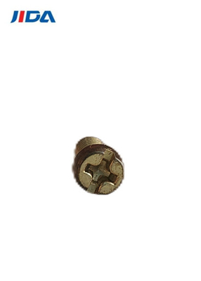 Phillips Machine Screws Round Tail ranurado combinación de cobre amarillo M3.5x6.6mm