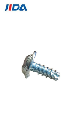 Cinc blanco azul del tornillo de máquina de Allen Flat Pan Head Self que golpea ligeramente ST3x8