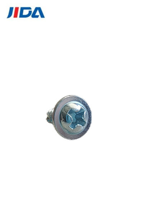 Cinc blanco azul del tornillo de máquina de Allen Flat Pan Head Self que golpea ligeramente ST3x8