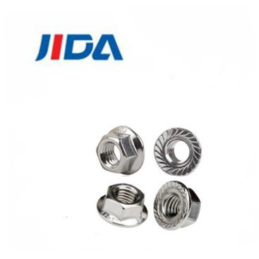 Aduana de acero inoxidable de la nuez M10 M8 del reborde del hex. Din6923 del cinc de A2-70 A4-70